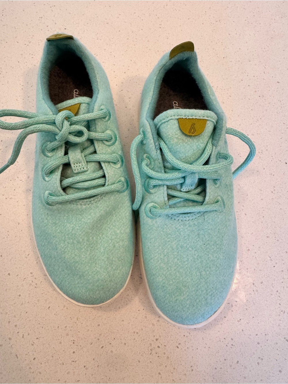 allbirds Mint Green Lace-Up Sneakers